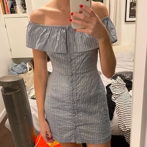 Off the shoulder ruffle dress